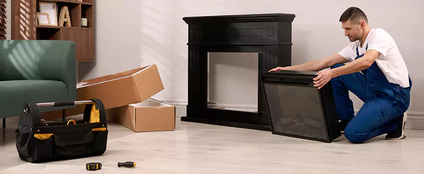 Old Rusted Metal Fireplace Repair And Replacement in Russellville, AR